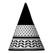 Keffiyeh-Symbol des palästinensischen Widerstandsm Partyhütchen (Rechts)