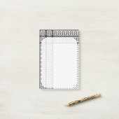 Keffiyeh-Symbol des palästinensischen Widerstandsm Post-it Klebezettel (Auf Schreibtisch)