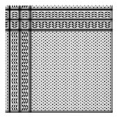 Keffiyeh-Symbol des palästinensischen Widerstandsm Poster (Vorderseite)