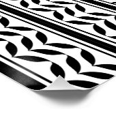 Keffiyeh-Symbol des palästinensischen Widerstandsm Poster (Ecke)