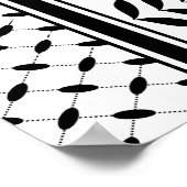 Keffiyeh-Symbol des palästinensischen Widerstandsm Poster (Ecke)