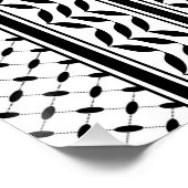 Keffiyeh-Symbol des palästinensischen Widerstandsm Poster (Ecke)
