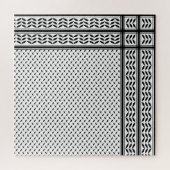 Keffiyeh-Symbol des palästinensischen Widerstandsm Puzzle (Horizontal)