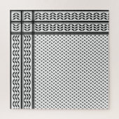 Keffiyeh-Symbol des palästinensischen Widerstandsm Puzzle (Vertikal)
