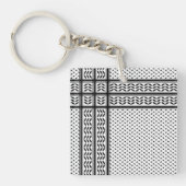 Keffiyeh-Symbol des palästinensischen Widerstandsm Schlüsselanhänger (Vorderseite)