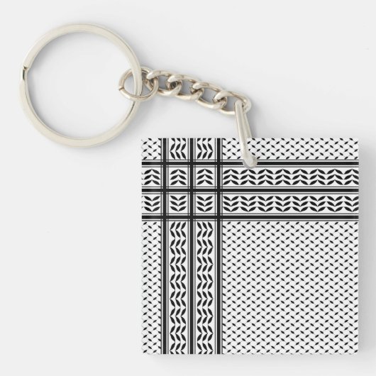Keffiyeh-Symbol des palästinensischen Widerstandsm Schlüsselanhänger (Vorderseite)