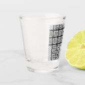 Keffiyeh-Symbol des palästinensischen Widerstandsm Schnapsglas (Links)