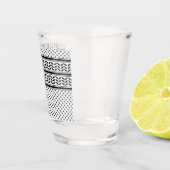 Keffiyeh-Symbol des palästinensischen Widerstandsm Schnapsglas (Rechts)