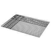Keffiyeh-Symbol des palästinensischen Widerstandsm Schneidebrett (Ecke)