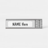 Keffiyeh-Symbol des palästinensischen Widerstandsm Schreibtischnamensplakette (Vorderseite )