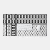 Keffiyeh-Symbol des palästinensischen Widerstandsm Schreibtischunterlage (Tastatur & Maus)