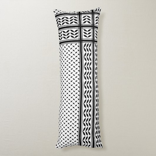 Keffiyeh-Symbol des palästinensischen Widerstandsm Seitenschläferkissen (Rückseite (Vertikal))