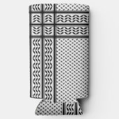 Keffiyeh-Symbol des palästinensischen Widerstandsm Selters Dosenkühler (Rückseite)