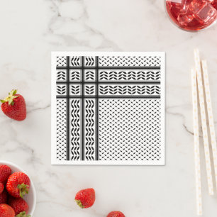 Keffiyeh-Symbol des palästinensischen Widerstandsm Serviette