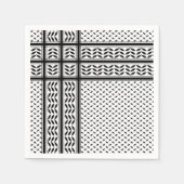 Keffiyeh-Symbol des palästinensischen Widerstandsm Serviette (Vorderseite)