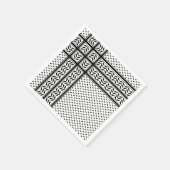 Keffiyeh-Symbol des palästinensischen Widerstandsm Serviette (Ecke)