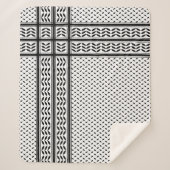 Keffiyeh-Symbol des palästinensischen Widerstandsm Sherpadecke (Vorderseite)