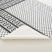 Keffiyeh-Symbol des palästinensischen Widerstandsm Sherpadecke (3/4)