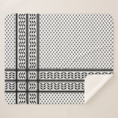Keffiyeh-Symbol des palästinensischen Widerstandsm Sherpadecke (Vorderseite (Horizontal))