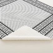 Keffiyeh-Symbol des palästinensischen Widerstandsm Sherpadecke (3/4)