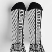 Keffiyeh-Symbol des palästinensischen Widerstandsm Socken (Oben)