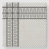 Keffiyeh-Symbol des palästinensischen Widerstandsm Steinuntersetzer (Vorderseite)