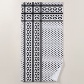 Keffiyeh-Symbol des palästinensischen Widerstandsm Strandtuch (Vorderseite)