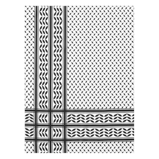 Keffiyeh-Symbol des palästinensischen Widerstandsm Tischdecke (Vorderseite)