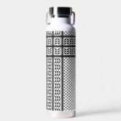 Keffiyeh-Symbol des palästinensischen Widerstandsm Trinkflasche (Vorne)