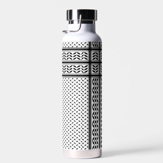 Keffiyeh-Symbol des palästinensischen Widerstandsm Trinkflasche (Rechts)