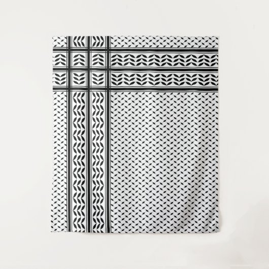 Keffiyeh-Symbol des palästinensischen Widerstandsm Wandteppich (Vorderseite)