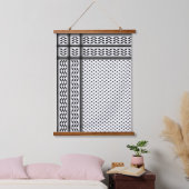 Keffiyeh-Symbol des palästinensischen Widerstandsm Wandteppich Mit Holzrahmen (Schlafzimmer)