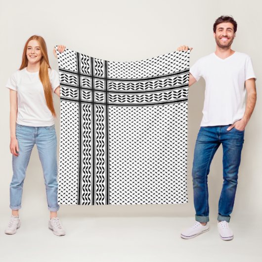 Keffiyeh Symbol of Palestine Resistance Pattern Fleecedecke (Beispiel)