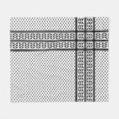 Keffiyeh Symbol of Palestine Resistance Pattern Fleecedecke (Vorderseite (Horizontal))