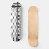 Keffiyeh Symbol of Palestine Resistance Pattern Skateboard (Vorderseite)