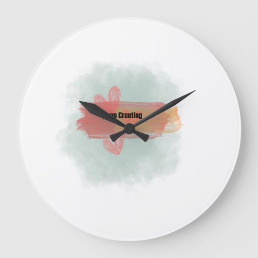 kefp kreativ sein große wanduhr (Vorderseite)