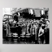 KEG BIER WIRD ALS VERBOT ENDS 1933 LIEFERT POSTER (Vorne)