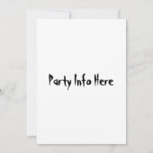 Keg-Party Einladung (Rückseite)