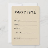 KEG-Party Einladung (Rückseite)