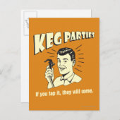 Keg-Partys: Wenn sie Gestochen werden, werden sie Postkarte (Vorne/Hinten)