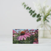 Kegel-Blumen-Geschäfts-Karte Visitenkarte (Stehend Vorderseite)