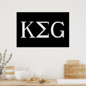 Kegel Buchstaben trinken Hemd Poster (Küche)
