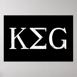 Kegel Buchstaben trinken Hemd Poster