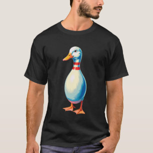 Kegel Ente Witz Bowler Lustig Strike Spare Bowling T-Shirt