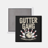 Kegel-Gang-Bowling 1 Magnet (Vorderseite/Rückseite)