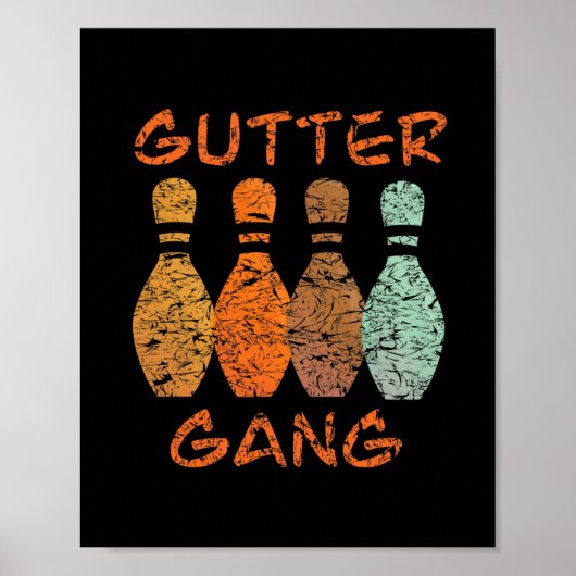 Kegel-Gang-Bowlingteam-Name  Poster (Vorne)