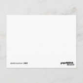 Kegelaquarium Postkarte (Rückseite)