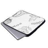 Kegelblattquetschung Laptopschutzhülle (Vorne Knopf)