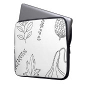 Kegelblattquetschung Laptopschutzhülle (Vorderseite Links)