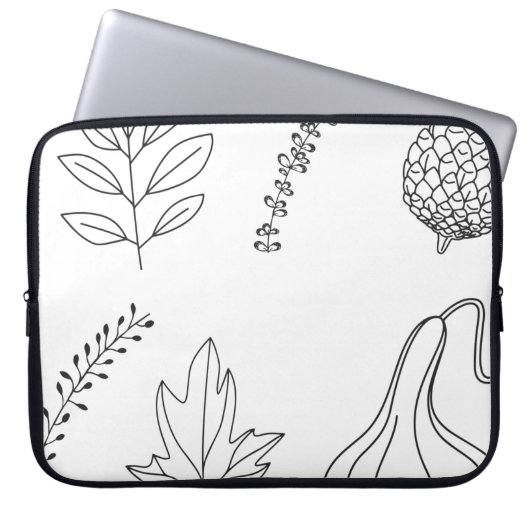 Kegelblattquetschung Laptopschutzhülle (Vorderseite)